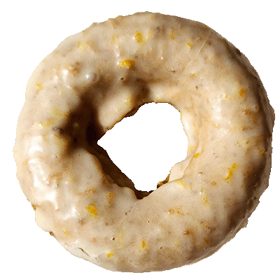 a picture of an Oliver's donut - Chocolate Sea Salt